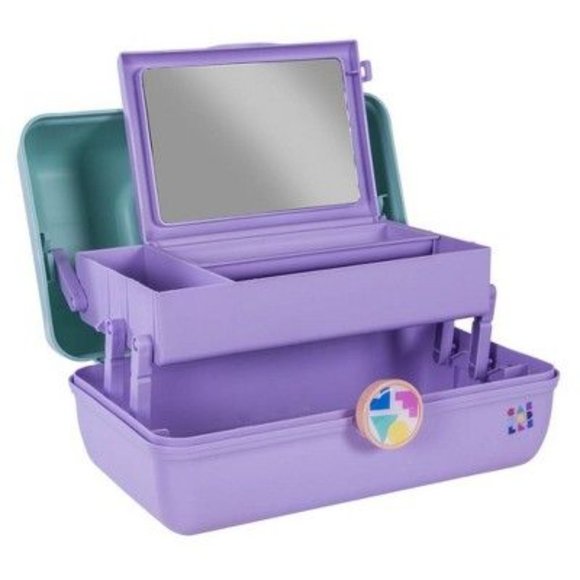 Caboodles On The Go Girl Cosmetic Case - Two Tone - Green / Lavender - Picture 2 of 3